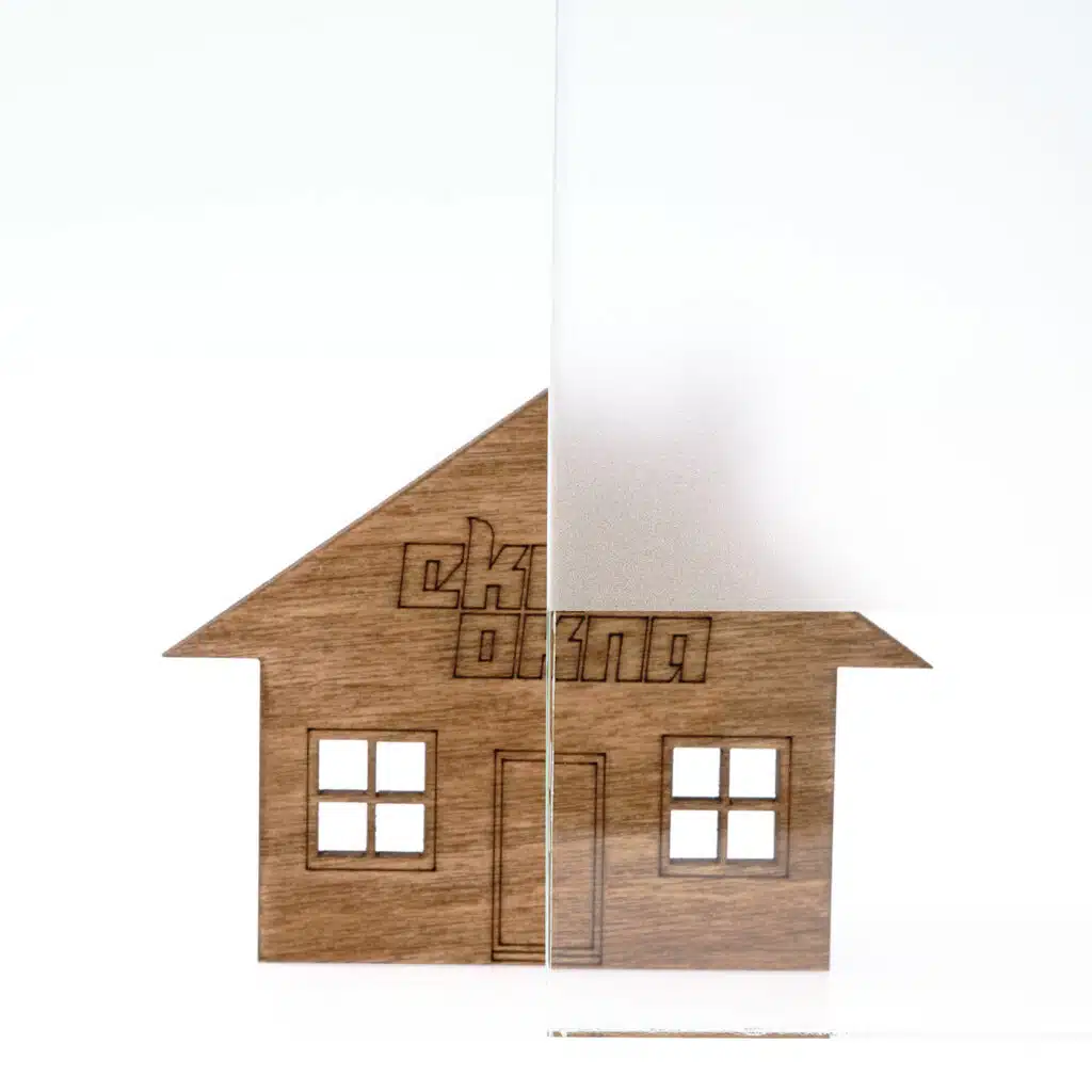 Teilweisse Sandgestrahlt