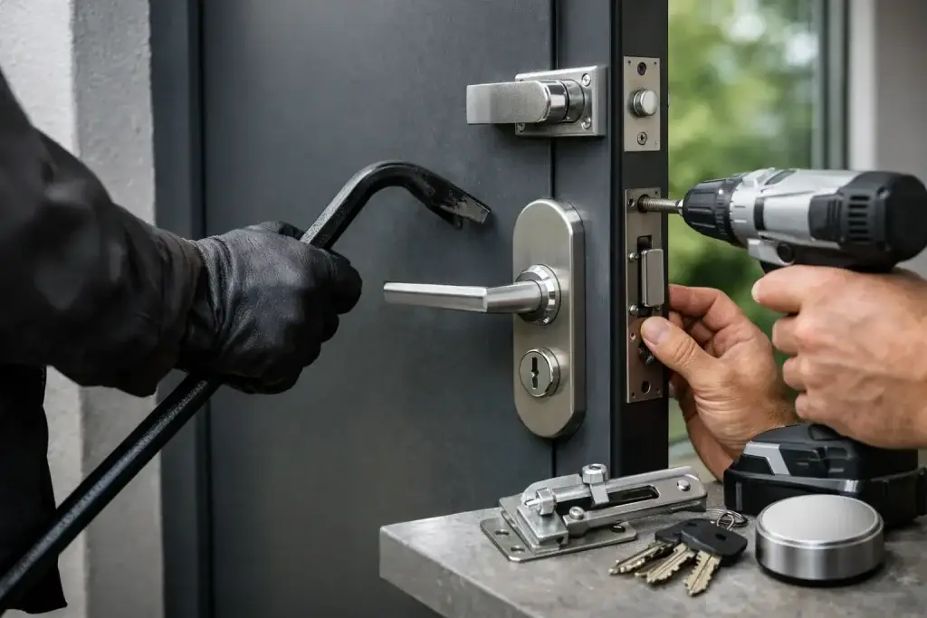 Haustür Einbruchschutz nachrüsten richtig