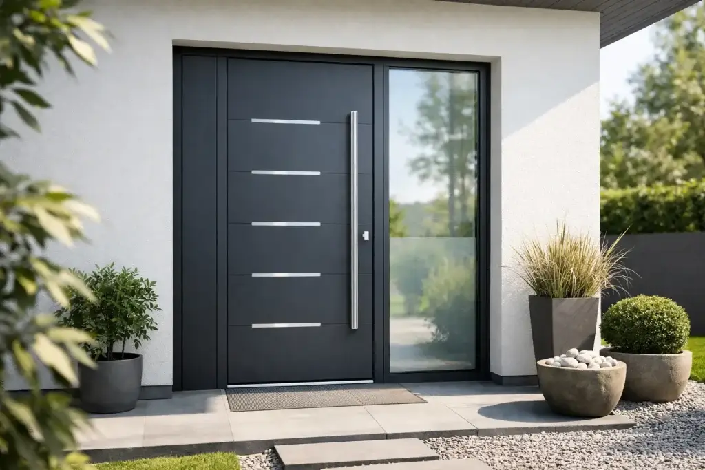 Haustür mit Seitenteil modern auswählen