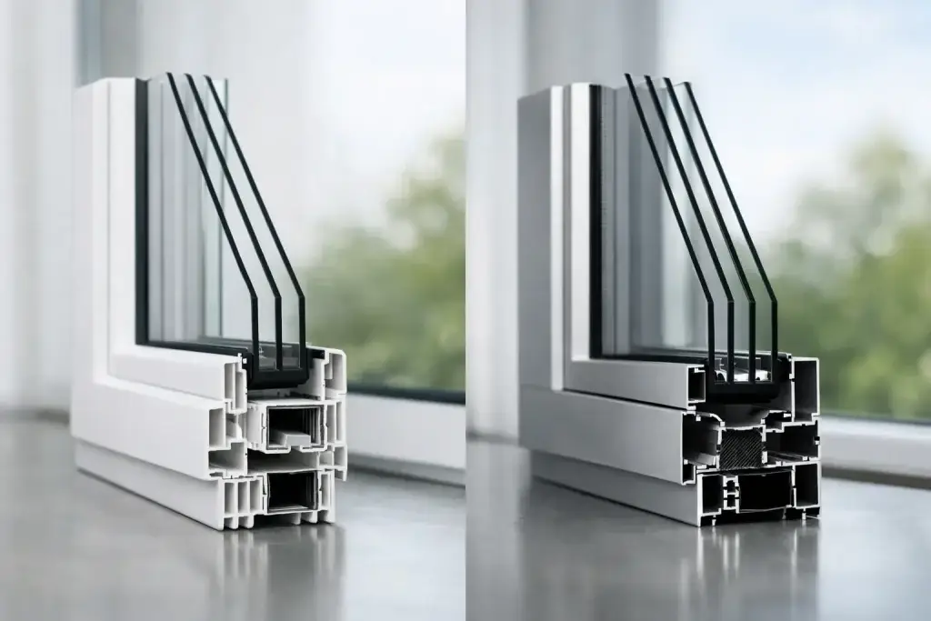 Kunststoff oder Aluminiumfenster?