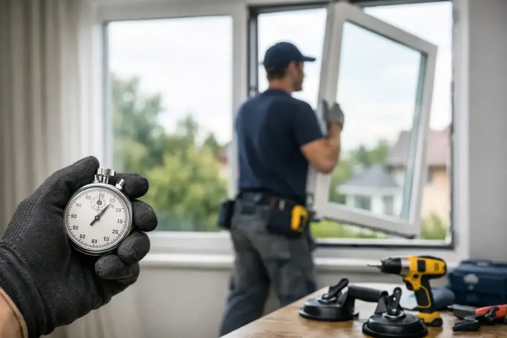 Wie lange dauert ein Fensteraustausch im Haus?