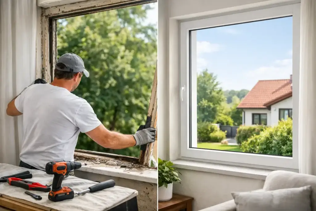 Beispiel Fenstersanierung im Einfamilienhaus